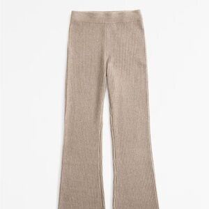 Abercrombie & Fitch High Rise Ribbed Boot Pants Taupe